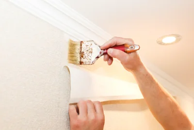 Pose de papier peint à Erching — revêtements muraux et toiles de verre